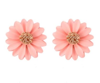 Cloth Sunflower Stud Earrings – Trendy Floral Statement Jewelry for Women – Earrings Online in Pakistan | Hanaya