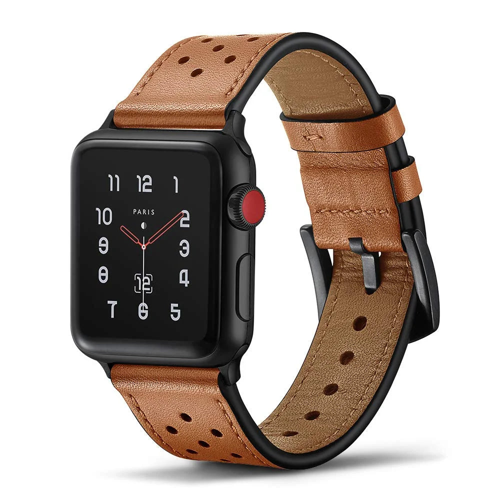 STRAP Leather Dots Compatible For APPLE strap 42/44mm Series 1/2/3/4/5/6 – Accessories Online in Pakistan | Hanaya