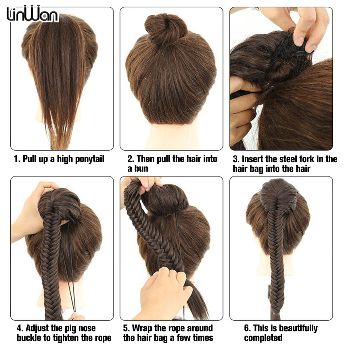 Synthetic Bubble Twist Fishtail High Elastic Wig Women Hair – Hair Patch