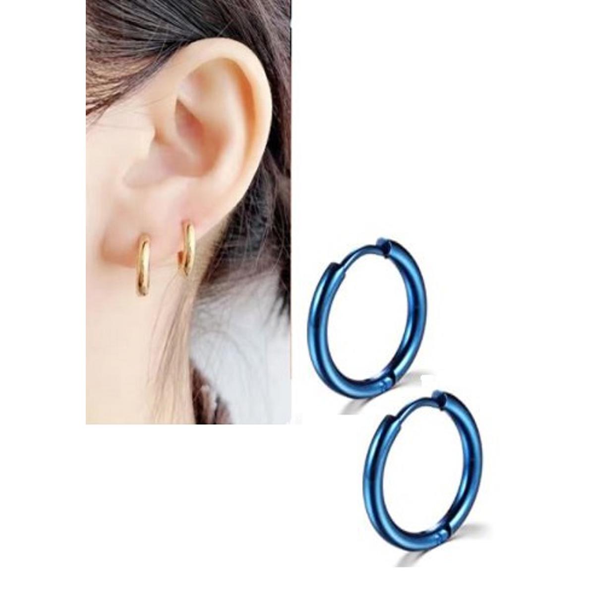 2 Pieces 12MM Cartilage Helix Stud Tragus Ear Piercing Earring – Image 2 of 5