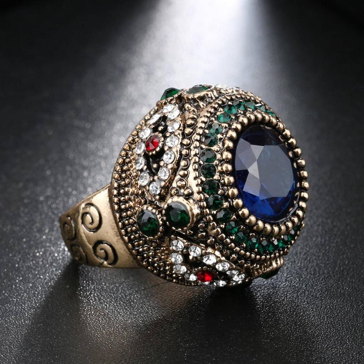 Trendy Lavish Classy Big Stone Fashion Ring For Diva - Size 17 – Lifestyle – Buy Accessories Pakistan | Hanaya