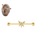 Trendy Steel 38mm Ear Plug 14G Piercing Industrial Cartilage Ear Jewelry for Ear Fashion – Earrings Online in Pakistan | H...