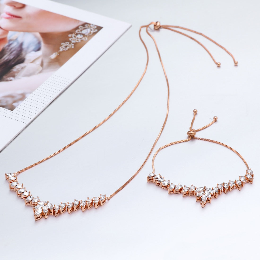 Fashionable Trendy Classy Party Necklace & Bracelet Wedding Jewelry Set For Women – Lifestyle – Buy Accessories Pakistan |...