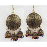 Trendy Classy Antique Vintage Handmade Circle meenakari Elegant Earring – Accessories Online in Pakistan | Hanaya