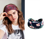 Bohemian Yoga Headband for Women – Wide Elastic Cotton Sports Hairband Non-Slip Workout Bandana Cashew Hair Accessory, Str...