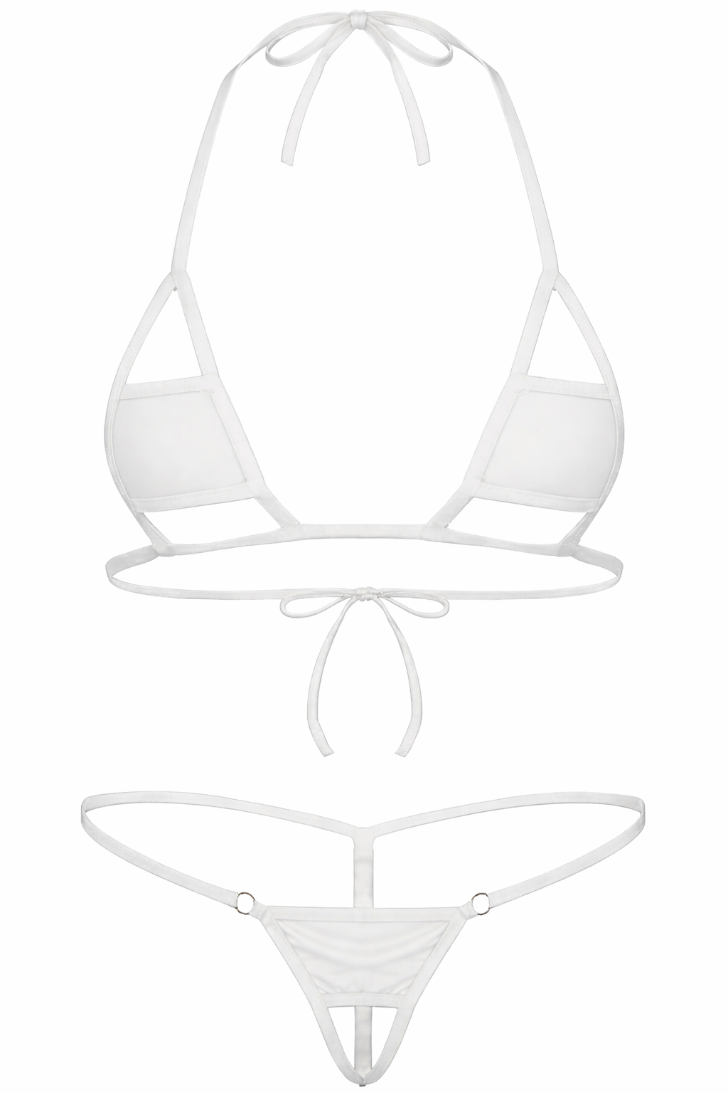 One Size (Fits:30-70 KGS) Premium Sleepwear Bridal Wear Bra Set Lingerie Set Women Underwear Bikini Three-point Set (weight:30-70 KGS) – Image 3 of 3