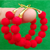 Hoop Classy Multi Balls Earring - Bubble Wrapped – Lifestyle – Buy Accessories Pakistan | Hanaya