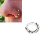 10mm Seamless Hinged Segment Ring – 1pc Long Helix Nose Piercing Jewelry – Nose Jewelry Online in Pakistan | Hanaya