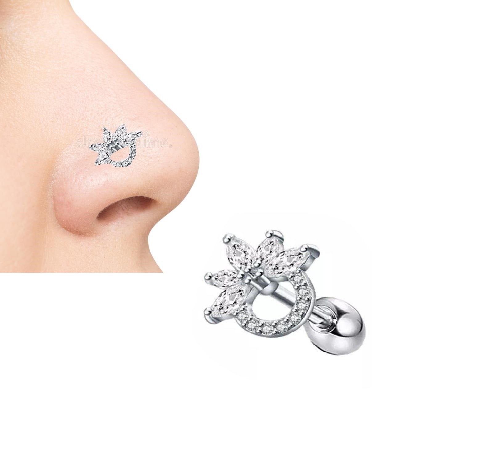 Stylish Helix Nose Ring 1pc Piercing Jewelry for Women – Image 2 of 2
