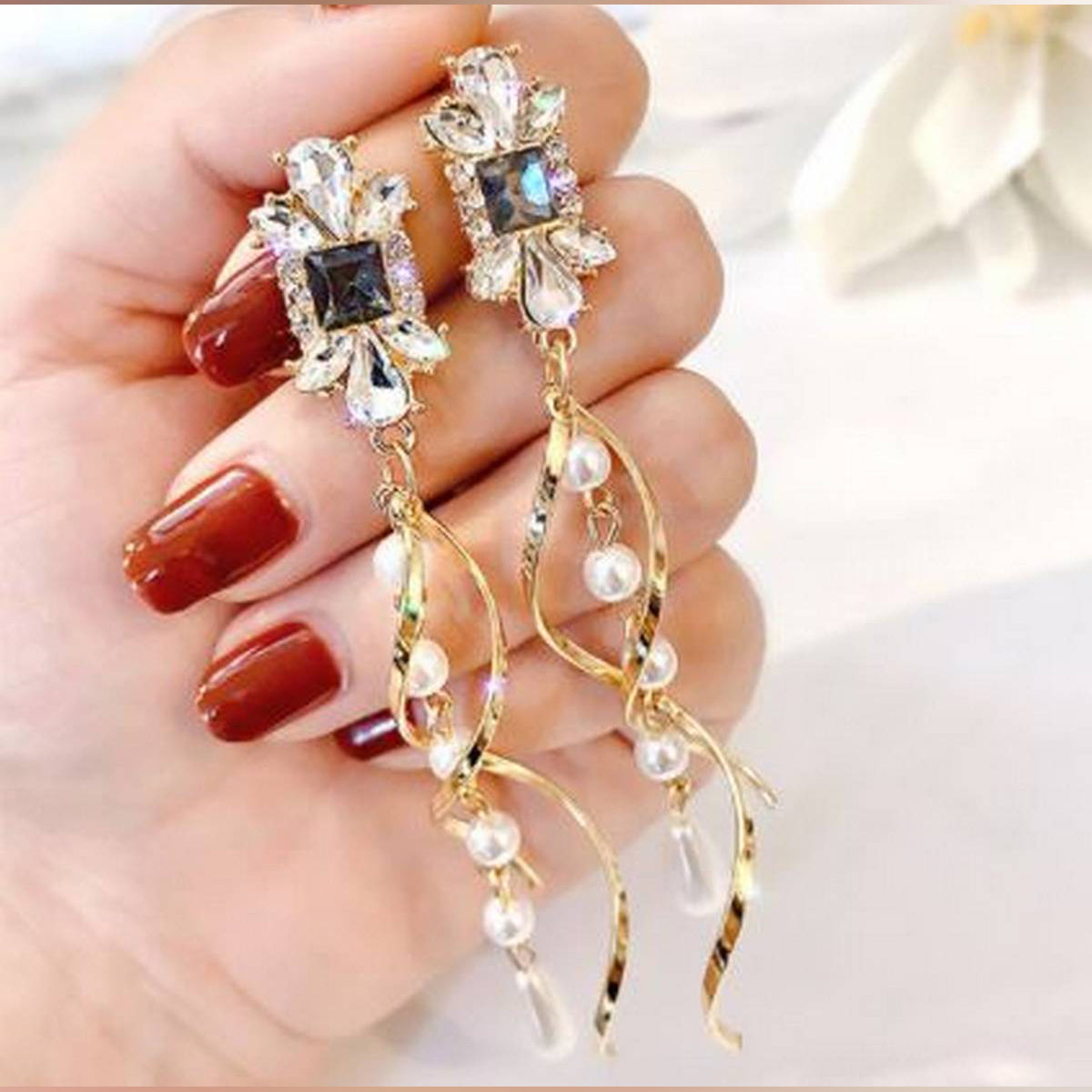 Long Irregular Classy Party Wedding Trendy Earring