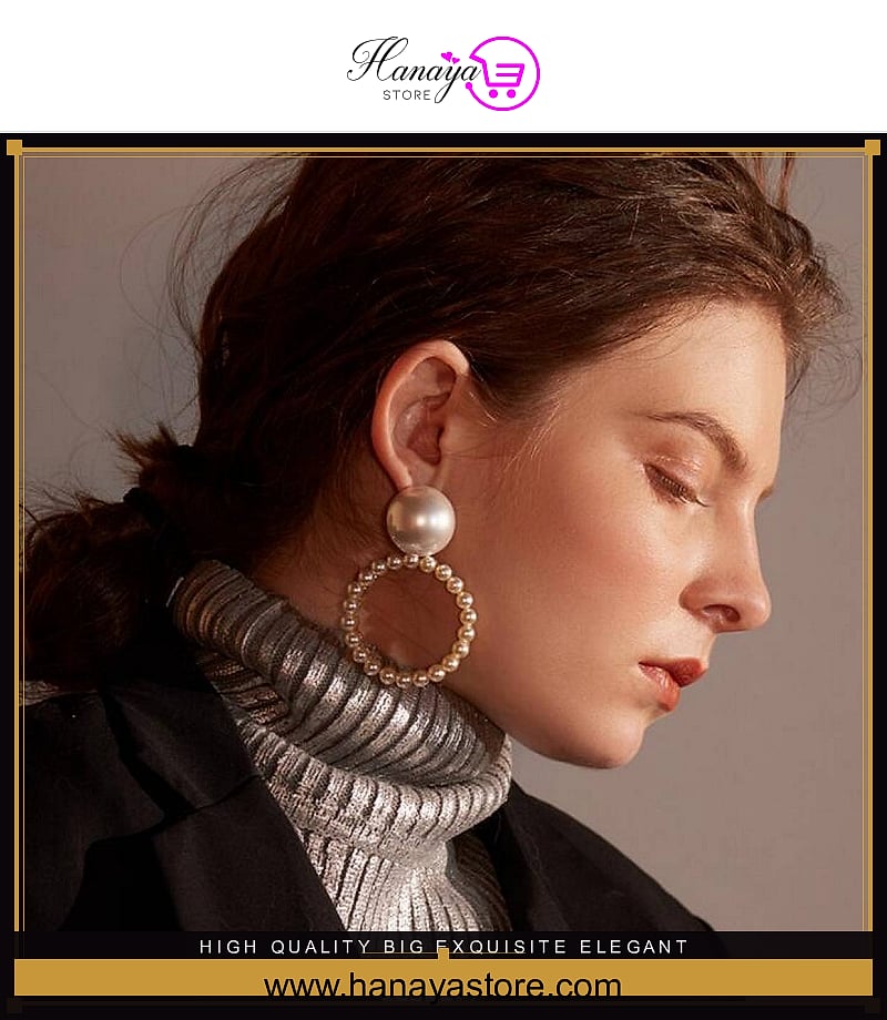 High Quality Big Exquisite Elegant Stylish Earring – Earrings Online in Pakistan | Hanaya