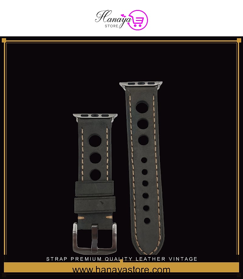 STRAP Premium Quality Leather Vintage Compatible For APPLE strap 42/44mm Series 1/2/3/4/5/6 – Accessories Online in Pakist...