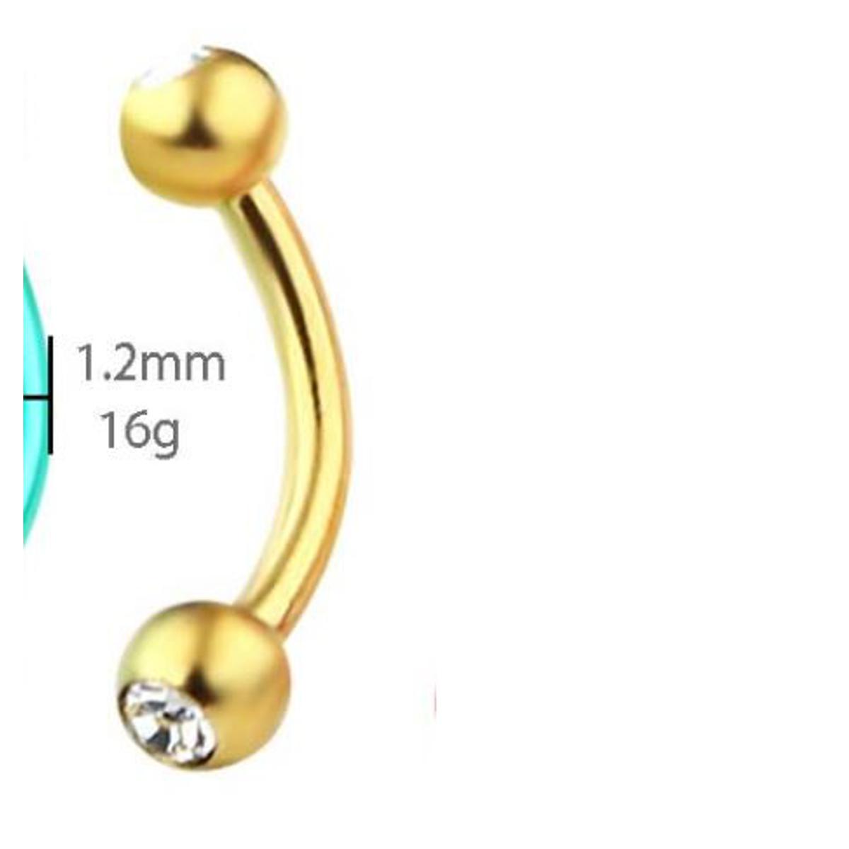 1 Pc Eyebrow Cartilage Helix Stud Tragus Earring For Girls – Accessories Online in Pakistan | Hanaya