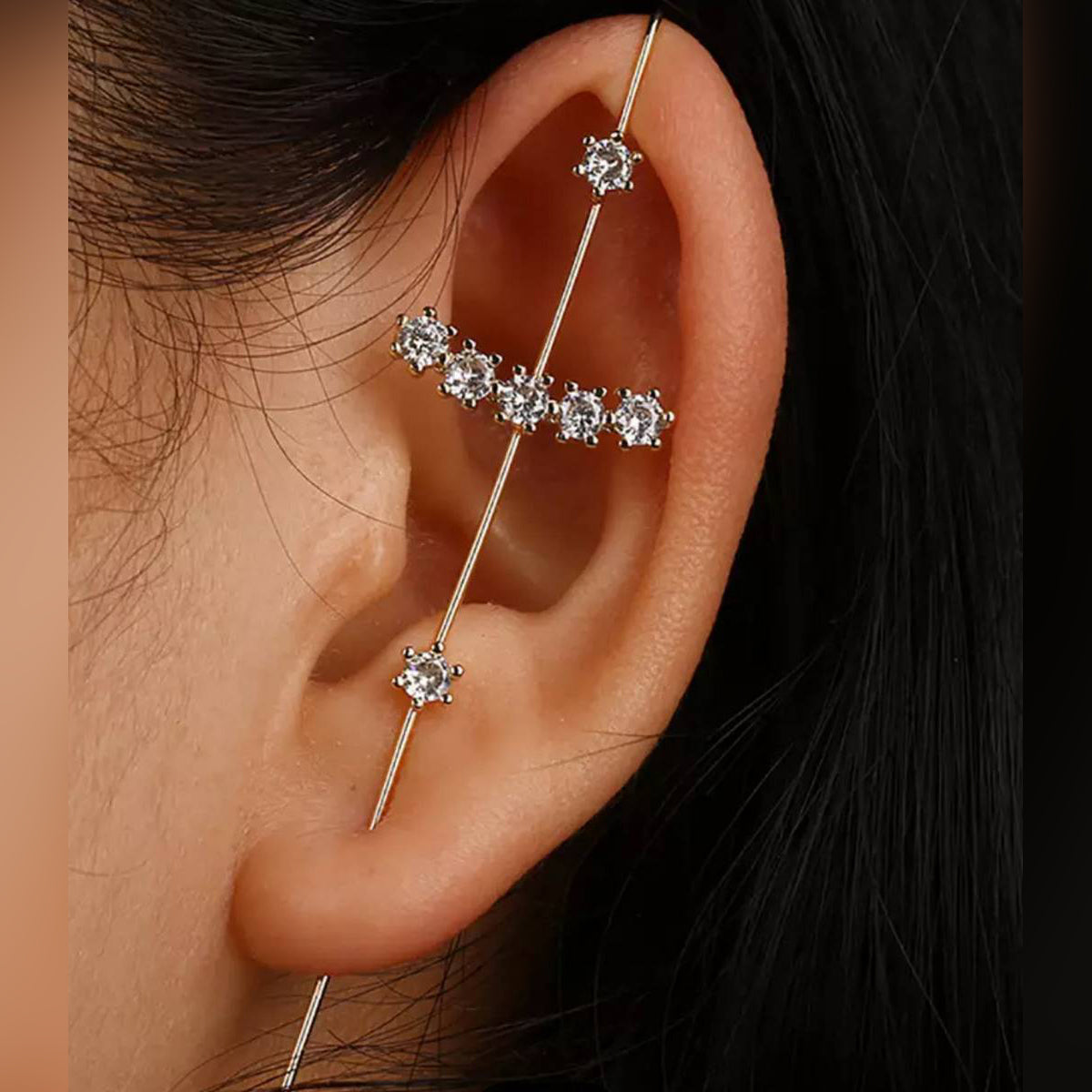 Trendy Classy Elegant Pearl Drop Stylish Earrings – Close Up – Earrings | Hanaya Pakistan