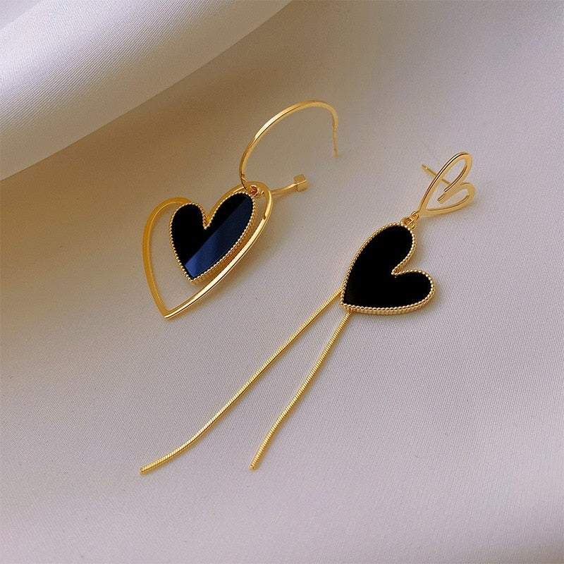 Heart Irregular Asymmetric Classy Earring For Girls – Earrings Online in Pakistan | Hanaya