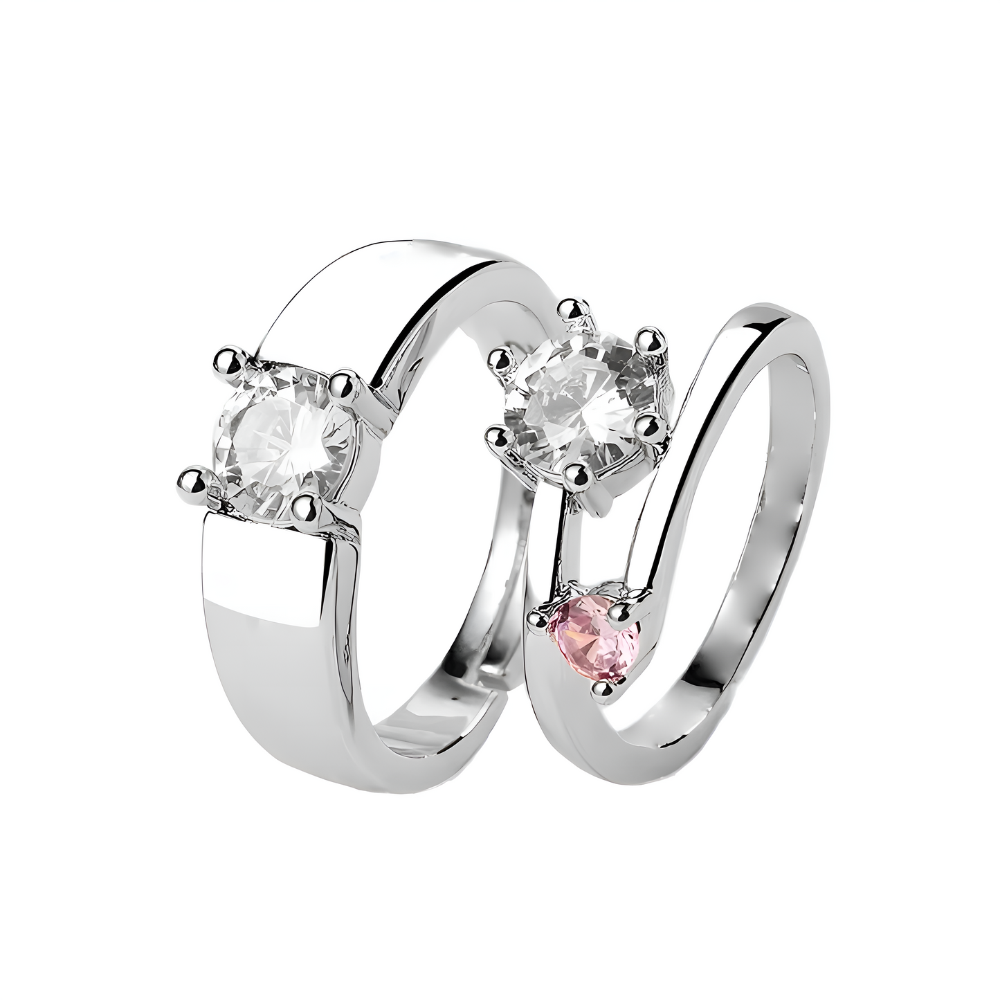 2 Pieces Premium Quality Couple Rings Adjustable for Women & Men – Image 2 of 2
