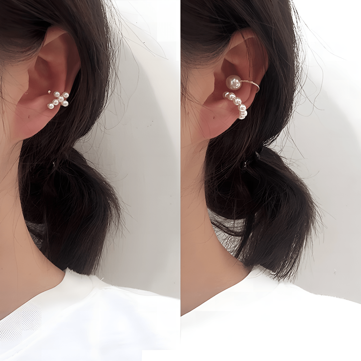 3 Pieces Adjustable Ear Cuff High Quality Elegant Design – Earrings Online in Pakistan | Hanaya