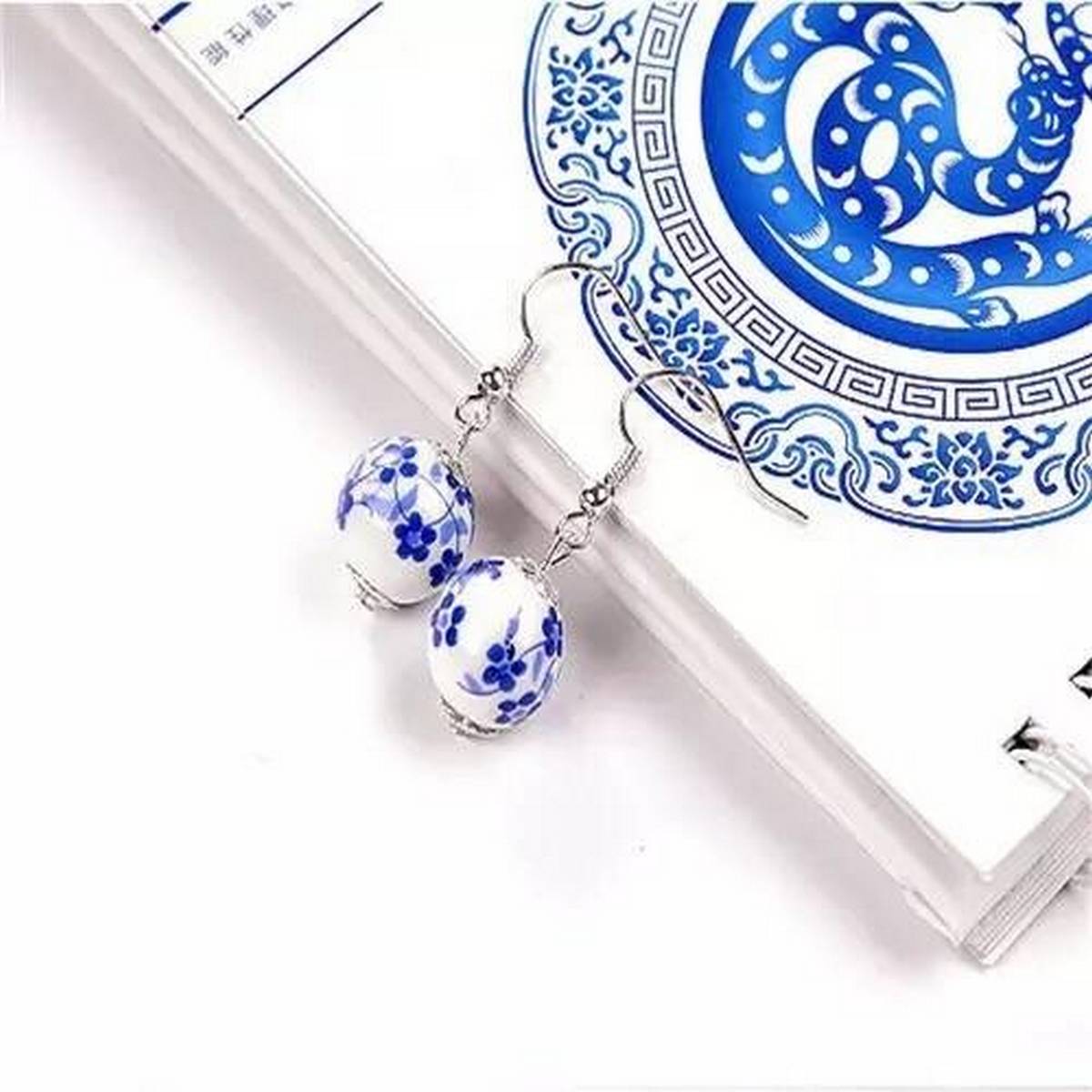 Elegant Royal Blue Designing Trendy Drop Classy Earring – Earrings Online in Pakistan | Hanaya