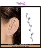 Premium Needle Ear Wrap Hook Classy Royal Party Fashion Statement Earrings – Earrings Online in Pakistan | Hanaya