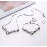 Fashionable Trendy Classy Party Necklace & Bracelet Wedding Jewelry Set For Women – Close Up – Accessories | Hanaya Pakistan