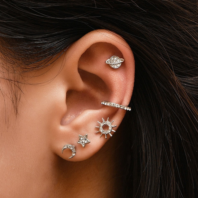 Pair of High Quality Korean Style Ear Cuff Style Elegant Stylish Earring Fashionable Trendy Design – Earrings Online in Pa...