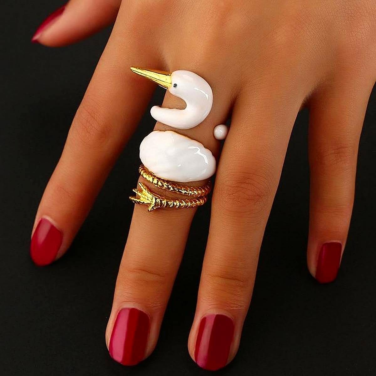 Elegant Royal Charm Trendy Adjustable Ring – Accessories Online in Pakistan | Hanaya