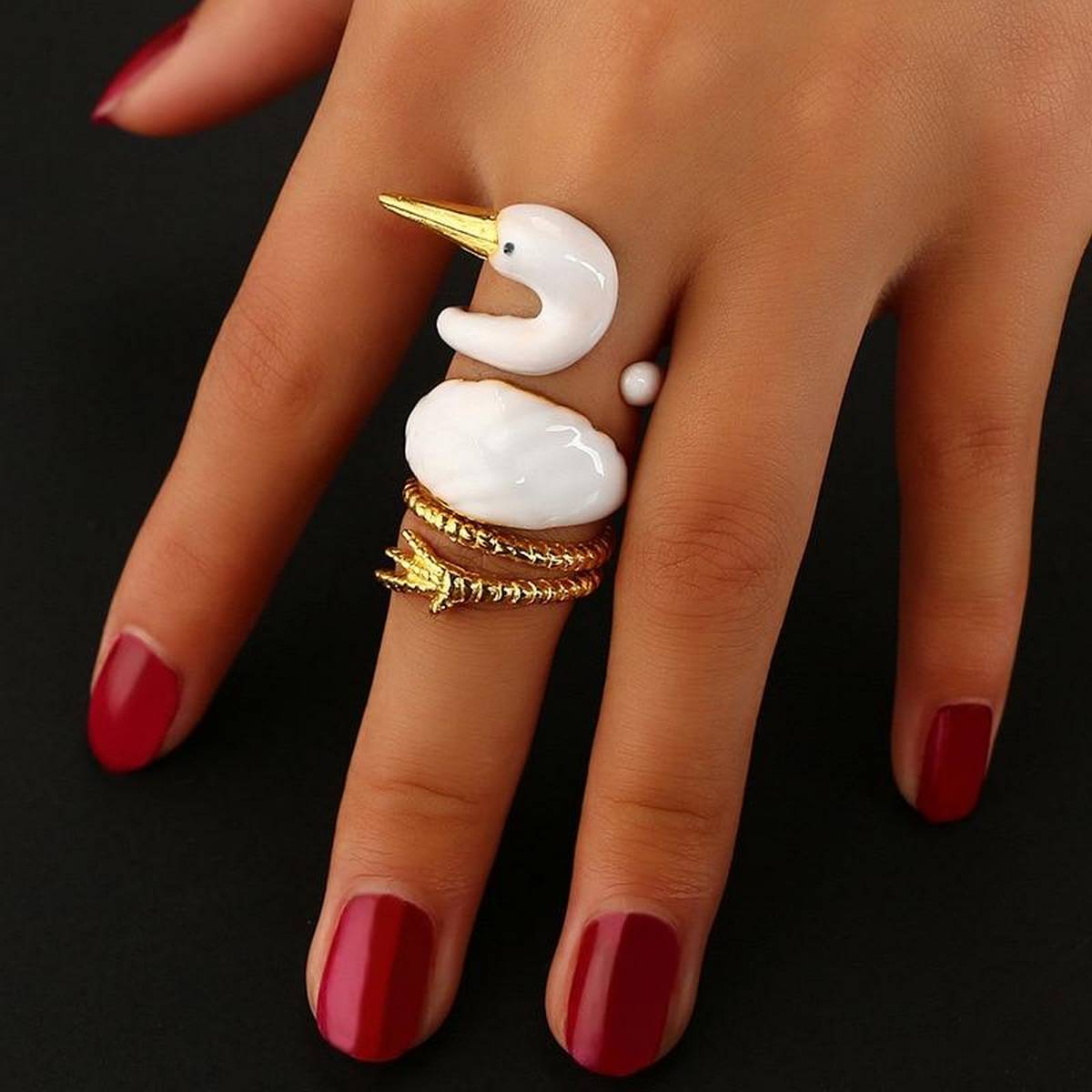 Elegant Royal Charm Trendy Adjustable Ring – Accessories Online in Pakistan | Hanaya