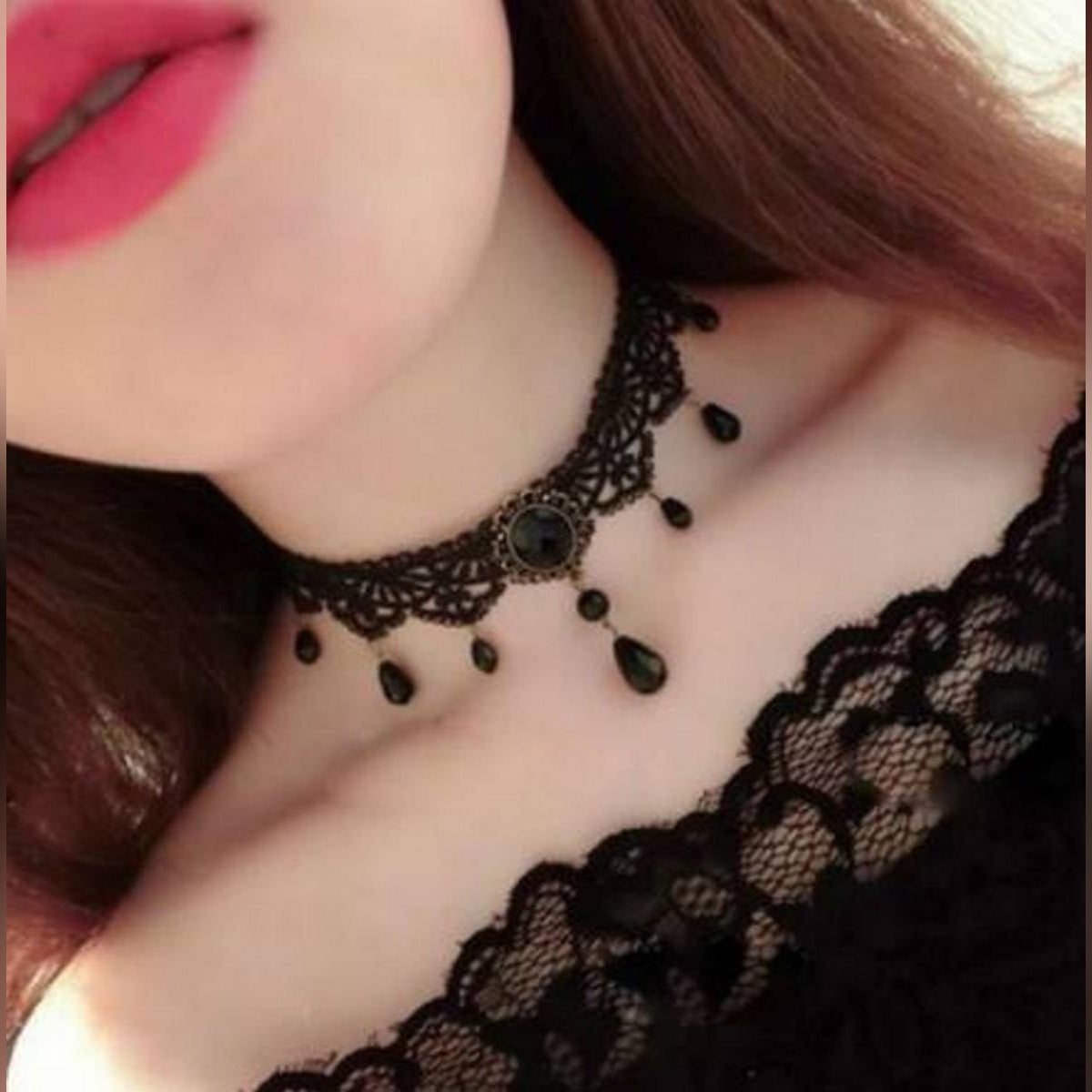 Handmade Handmade Fashion Vintage Lace Women Choker Necklace – Accessories Online in Pakistan | Hanaya