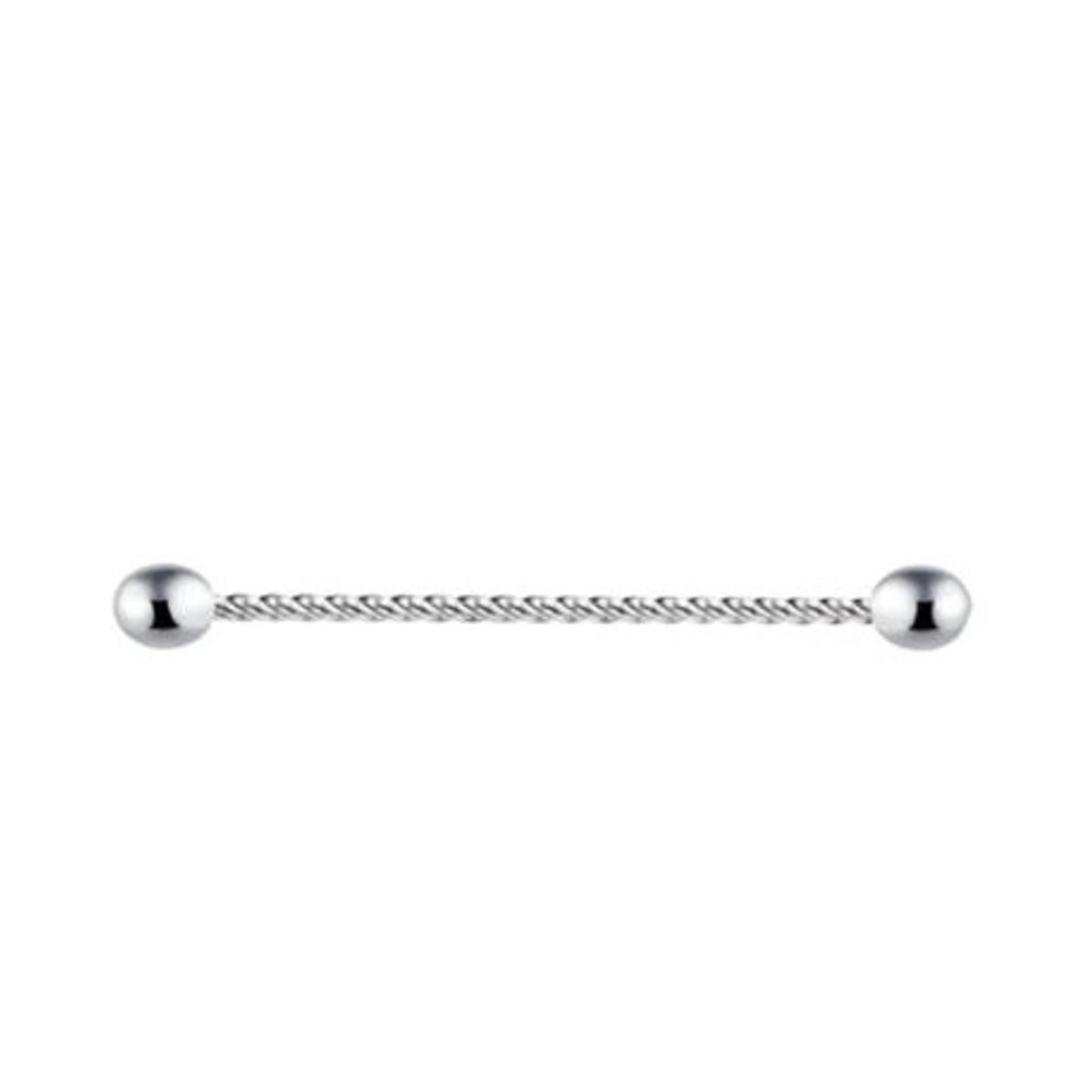 Durable Steel 38mm Ear Plug 14G Piercing Industrial Cartilage Ear Jewelry – Earrings Online in Pakistan | Hanaya