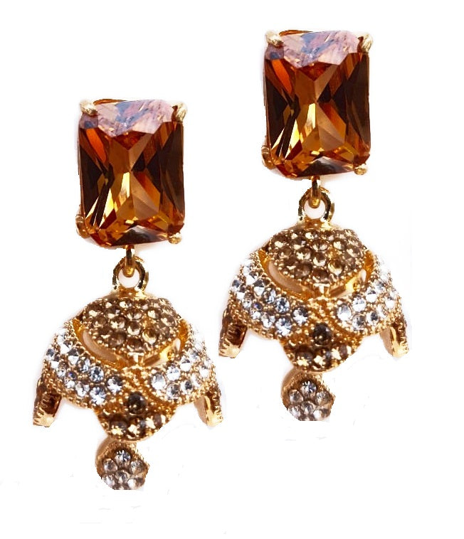 High Quality  Crystal Tassel Royal Elegant Stylish Earring – Earrings Online in Pakistan | Hanaya