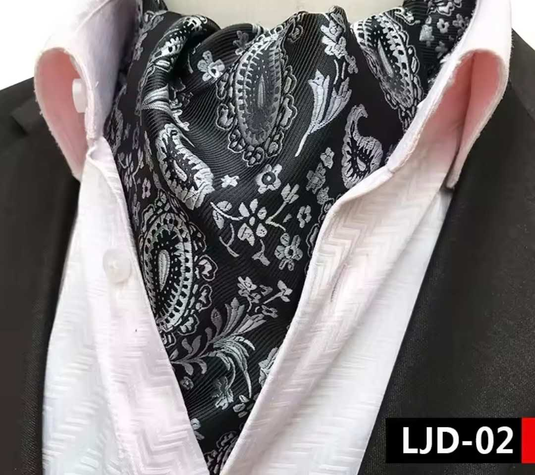 Silk Printed Mens Neck Fashion Ties CRAVAT Bow Tie Bow Ties Fashion Design Male Clothing Bows and Ties Men Wedding Dress Ties and Bowties Ascot Tie Jacquard Woven Mens Neck Tie Fashion Ascort – Image 8 of 19