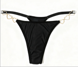 Adjustable High Premium One size Quality Panty G-STRING Panties Underwear Underpants Rhinestone Bikini Elastic Body Chai