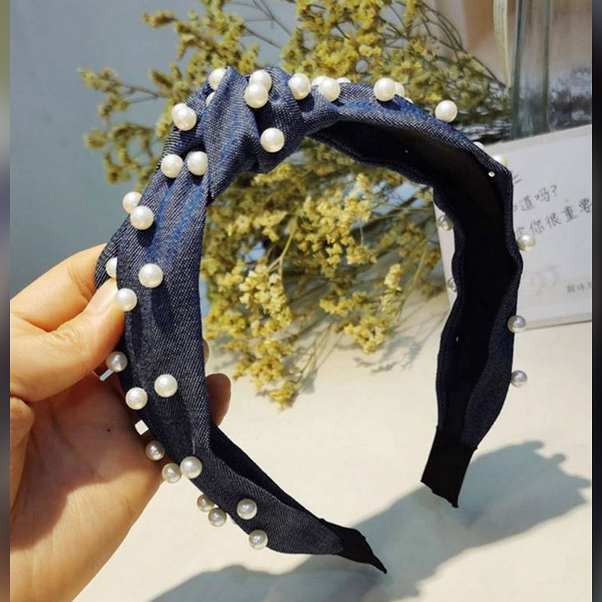 Classy Knotted Turban Style Head Band For Girls – Close Up – Accessories | Hanaya Pakistan