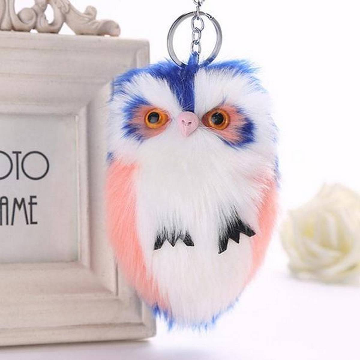 Beautiful Pom Pom Trendy Ladies Bag Fluffy Pom Pom Key-ring – View 4 – Accessories | Hanaya Pakistan