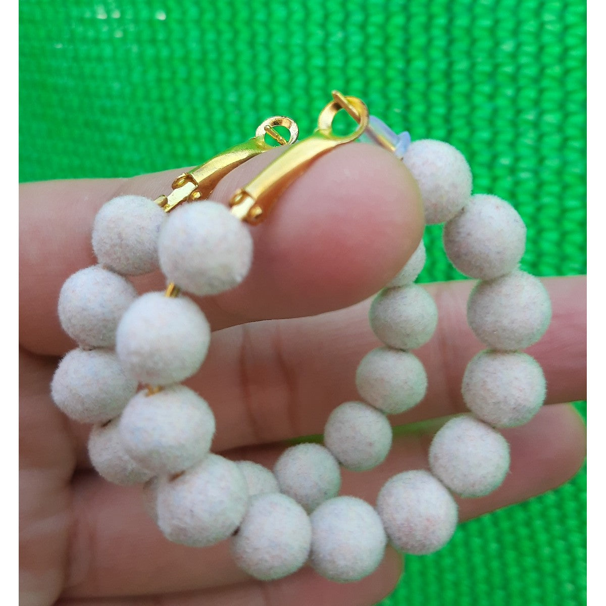 Hoop Classy Multi Balls Earring - Bubble Wrapped – View 7 – Accessories | Hanaya Pakistan