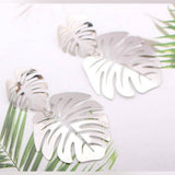 Long Leaf Flower Shaped Party Wedding Trendy Earring – Close Up – Accessories | Hanaya Pakistan