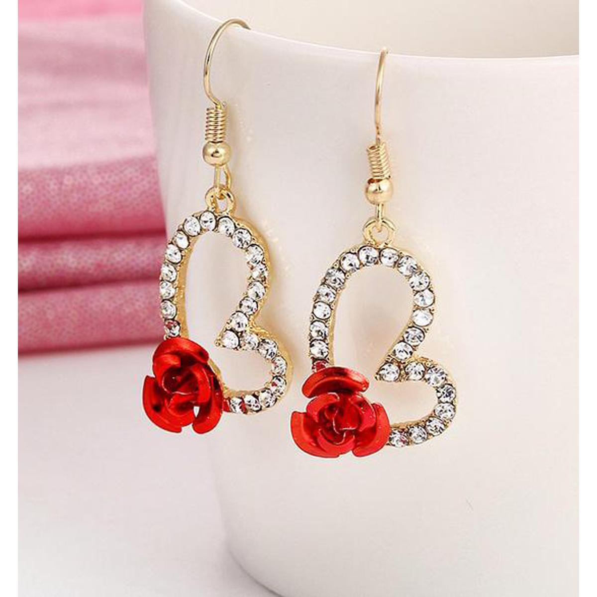 Trendy Classy Heart Shaped Earring – Earrings Online in Pakistan | Hanaya