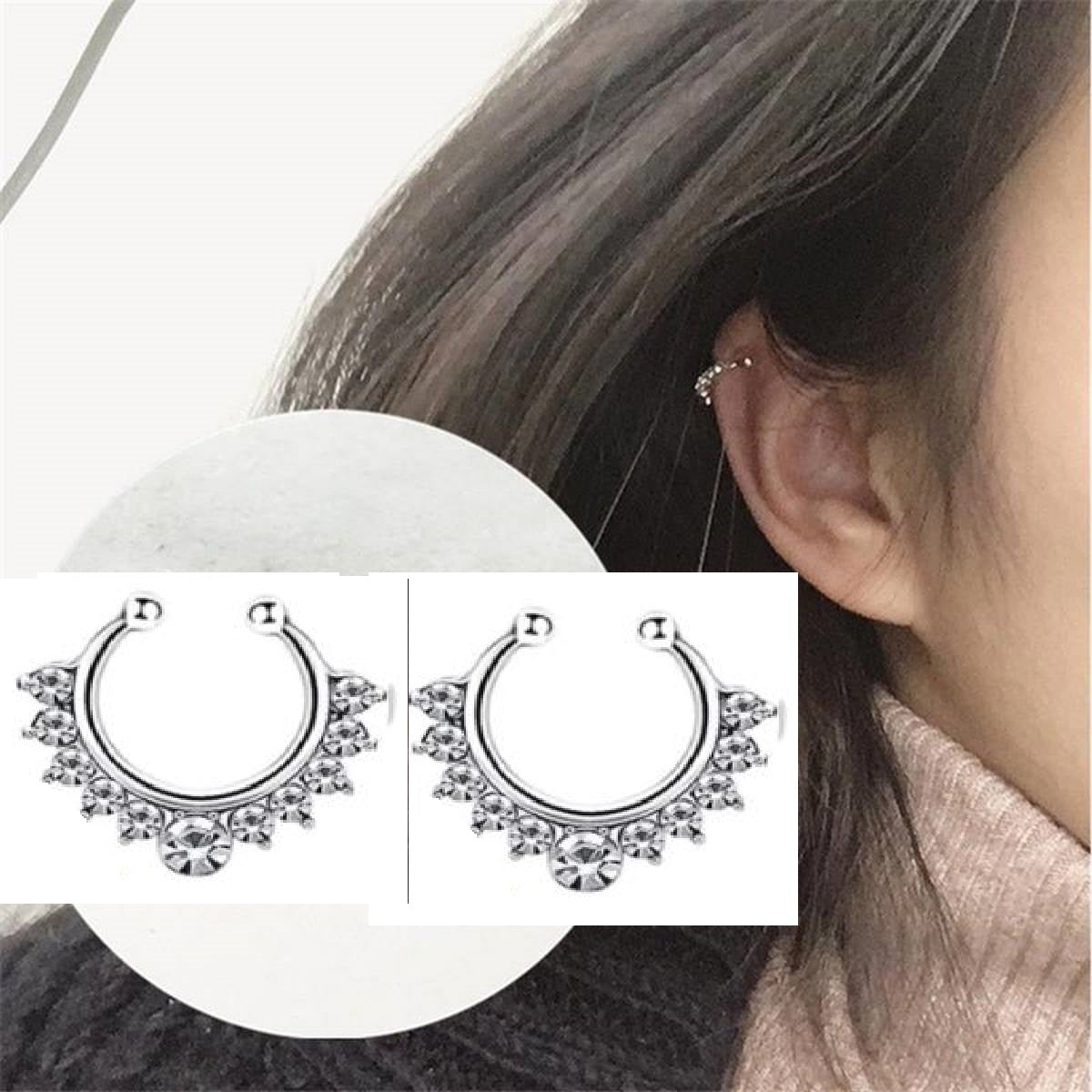 High Quality Crystal Flower Earrings – Elegant Petal Design for Women – Lifestyle – Buy Earrings Pakistan | Hanaya