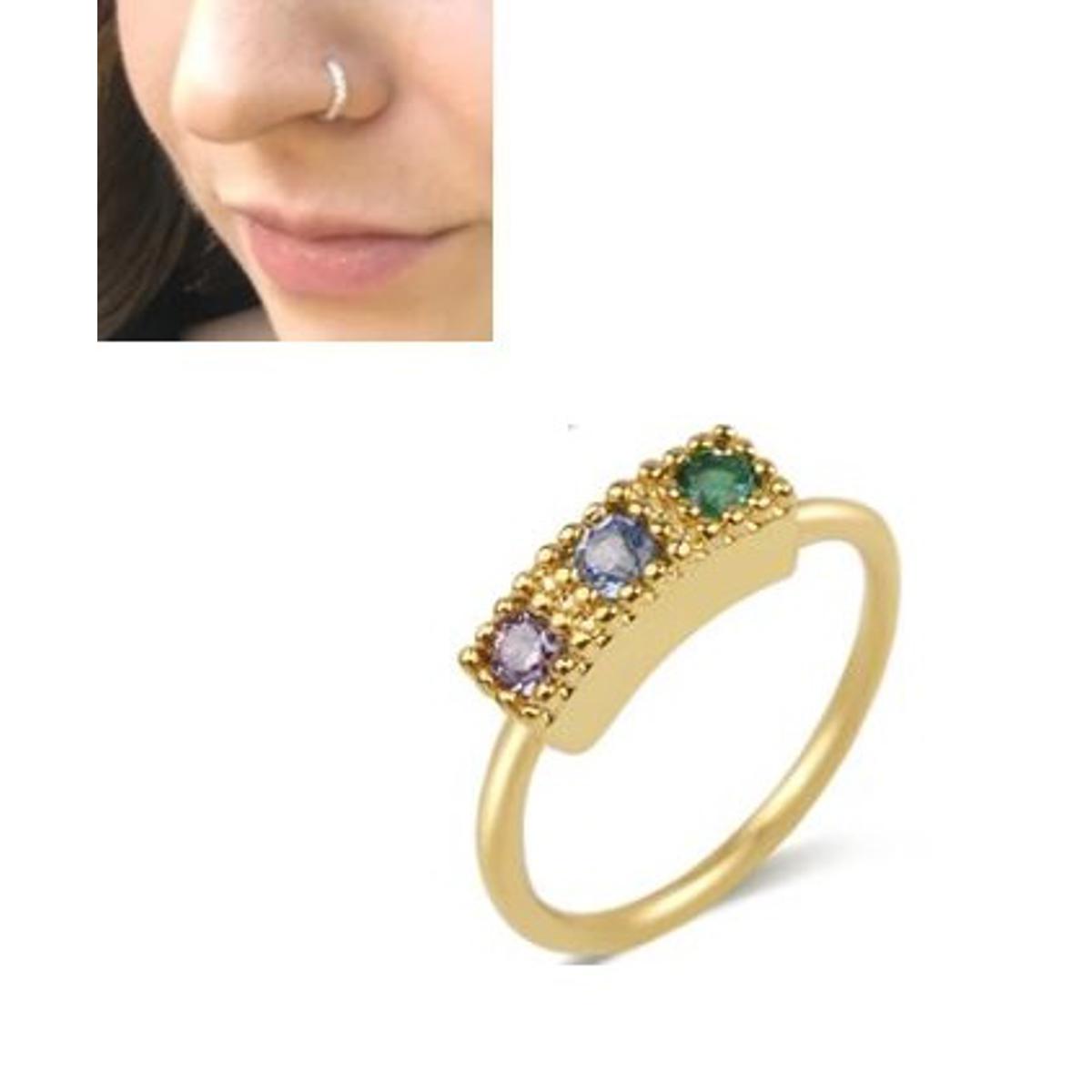 8mm Crystal Cz Paved Helix Nose Ring 1pc 0 8mm Piercing Body Jewelry – Buy nose jewelry online in Pakistan