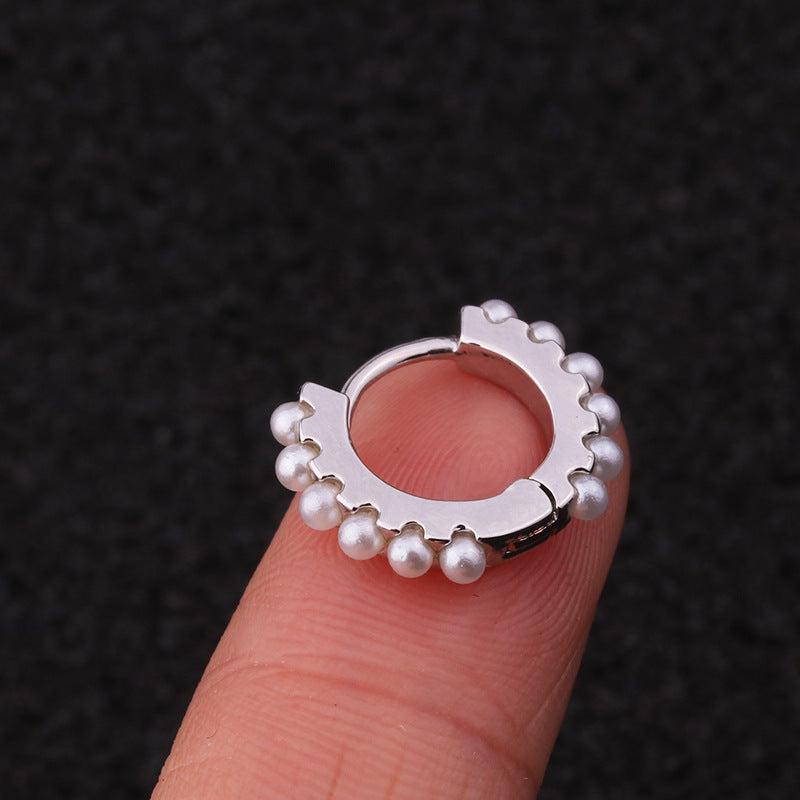 1 Piece 8MM ROOK Cartilage Helix Stud Tragus Ear TRAGUS HELIX LOBE Piercing Earring For ORBITAL Girls DAITH SNUG – Earring...