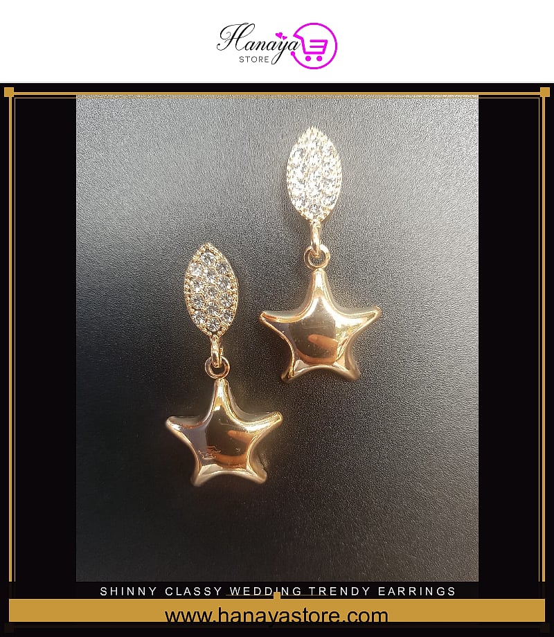 Shinny Classy Wedding Trendy Earrings for Women – Earrings Online in Pakistan | Hanaya