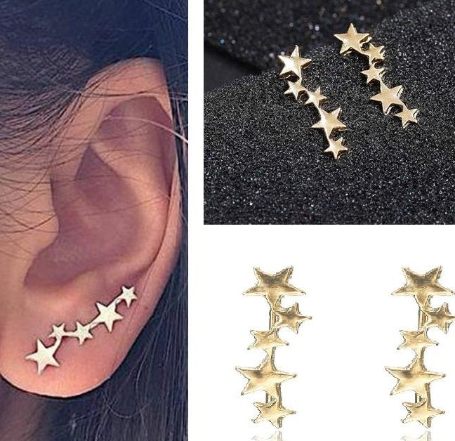 Trendy Small Stars Classy earrings earrings for girls stylish earrings for girls stylish korean fashion fashion jewellery ...