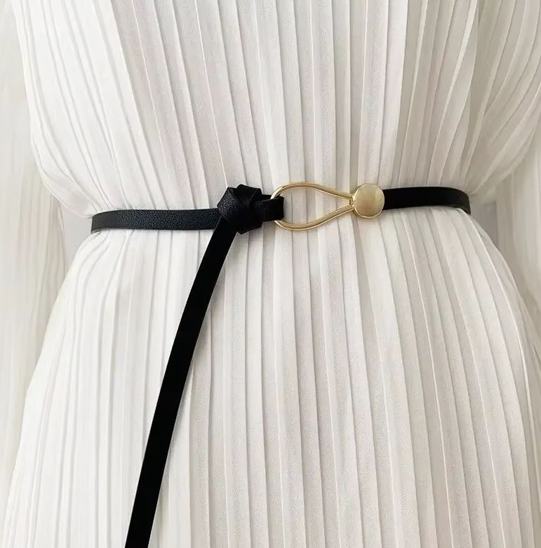 Waist Chain for Women Kamar Band Slim Belt for Girls Gold and Silver Waist Belt Bridal Kamarband for Saree Lehenga and Dresses Fashion Body Chain – Image 3 of 4