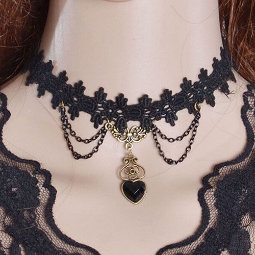 Trendy Elegant Lace Necklace – Accessories Online in Pakistan | Hanaya