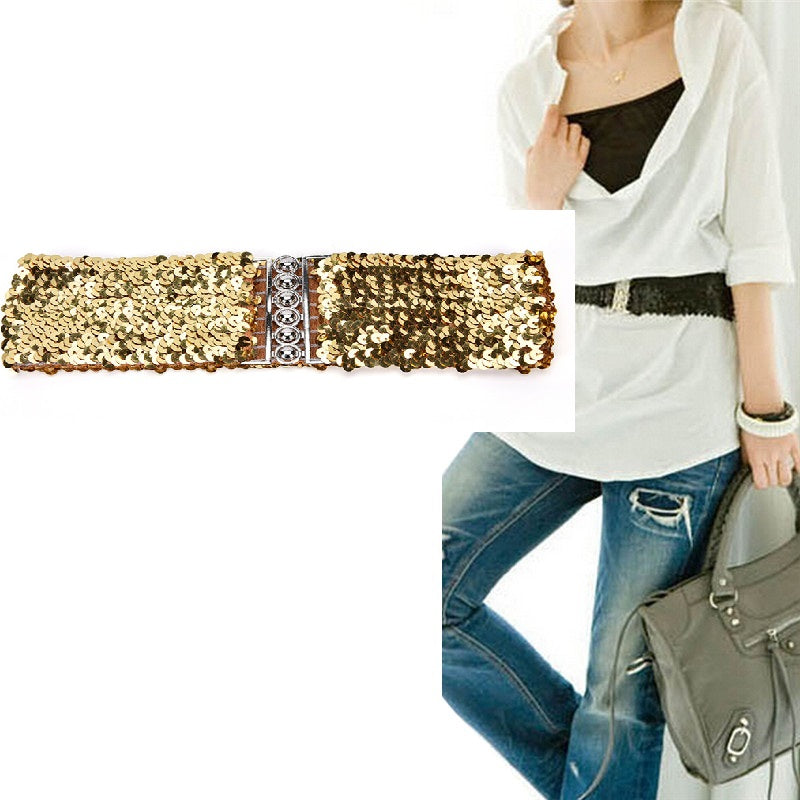 Stretchable Waist Chain for Women Belt for Girls Kamar Band Belt for Girls Slim Belt for Women Fashion Accessory Online Shopping – Image 2 of 3