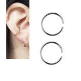 2 Pieces 8MM Earring Clicker (1.0mm Thick) Piercing Cartilage Helix Earring – Close Up – Accessories | Hanaya Pakistan
