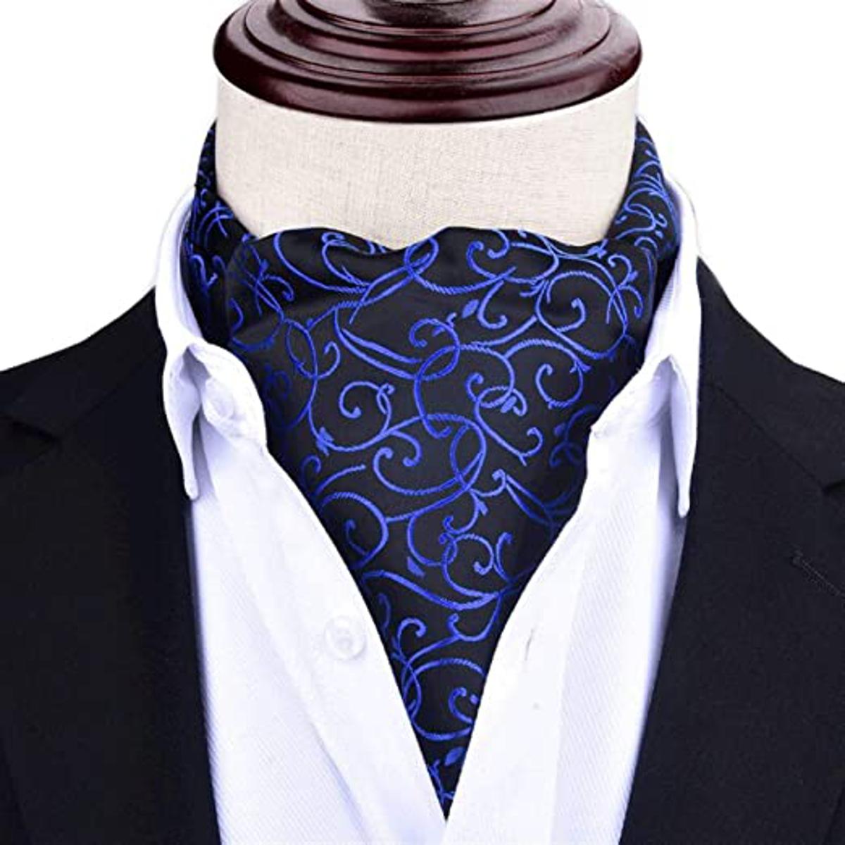 Cravat Tie for Men Wedding Bow Tie & Ascot Neckwear Elegant Jacquard Woven Fashion Accessory – Neck Cravat Ascot Online in...