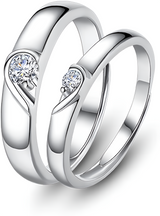 2 pieces Premium Quality Couple Rings Adjustable for Women & Men – 925 stamped Forever love Wedding & Fashion Jewelry Gifts Love rings