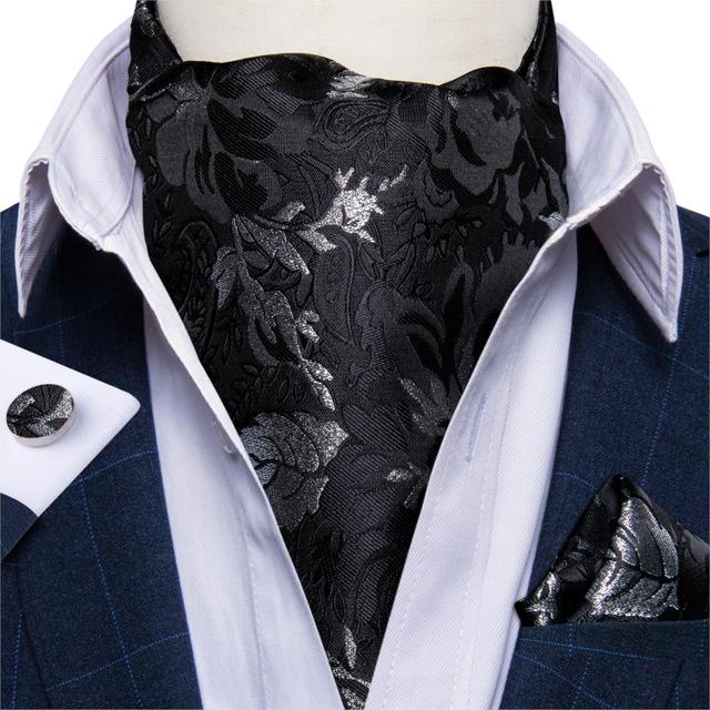 Elegant Men's Cravat Bow Ties Ascot Ties Wedding Dress Ties & Cufflink Sets Shop Premium Neckwear Fashion – Neck Cravat As...