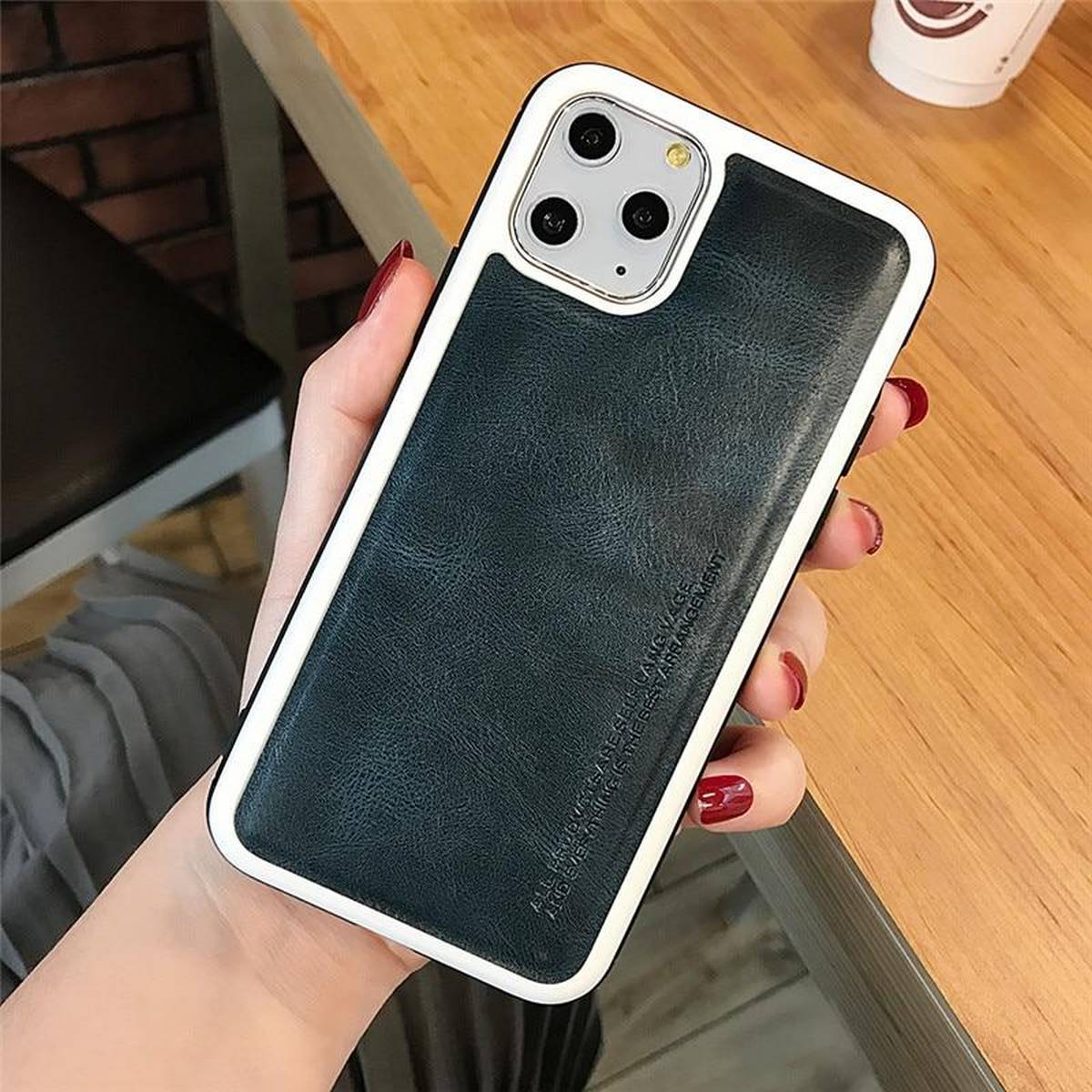 Hanya Collection Faux Leather Shockproof Compatible for APPLE IPHONE 11 – Accessories Online in Pakistan | Hanaya